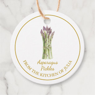 Simple Homemade Asparagus Pickles Hang Tag Geschenkanhänger