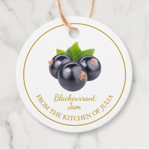 Simple Homemade Blackcurrant Jam Hang Tag l White Geschenkanhänger