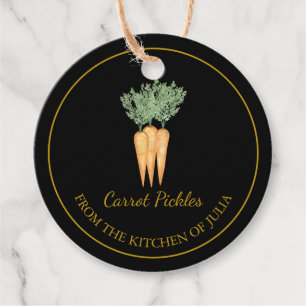 Simple Homemade Carrot Pickles Hang Tag Geschenkanhänger