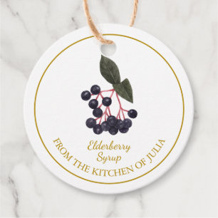 Simple Homemade Elderberry Syrup Hang Tag Geschenkanhänger