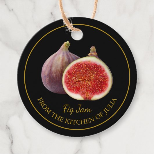 Simple Homemade Fig Jam Hang Tag Geschenkanhänger (Vorderseite)