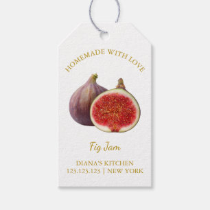 Simple Homemade Fig Jam Hang Tag l White Geschenkanhänger