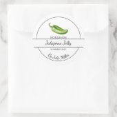 Simple Homemade Jalapeno Jelly Label Runder Aufkleber (Tasche)