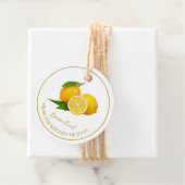 Simple Homemade Lemon Curd Hang Tag Geschenkanhänger (Beispiel)