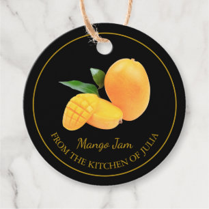 Simple Homemade Mango Jam Hang Tag Geschenkanhänger