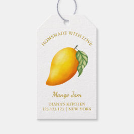 Simple Homemade Mango Jam Hang Tag l White Geschenkanhänger