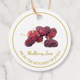 Simple Homemade Mulberry Jam Hang Tag Geschenkanhänger