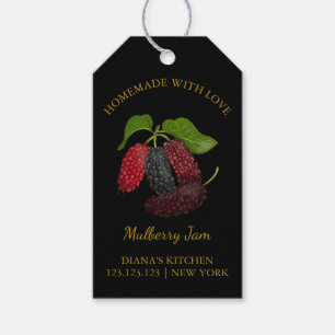 Simple Homemade Mulberry Jam Hang Tag l Black Geschenkanhänger