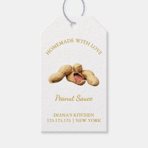 Simple Homemade Peanut Butter Hang Tag l White Geschenkanhänger