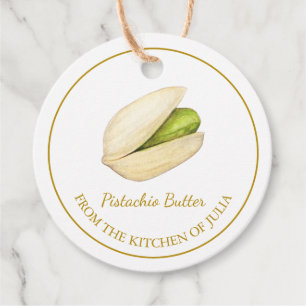 Simple Homemade Pistachio Butter Hang Tag Geschenkanhänger