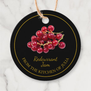 Simple Homemade Redcurrant Jam Hang Tag Geschenkanhänger