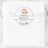 Simple Homemade Rosehip Tea Label Runder Aufkleber (Tasche)