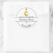 Simple Homemade Rosemary infused Honey Label Runder Aufkleber (Tasche)