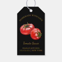 Simple Homemade Tomato Sauce Hang Tag l Black Geschenkanhänger