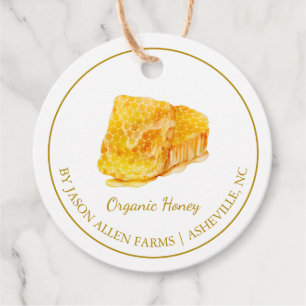 Simple Honeycomb Bio Honey Hang Tag Geschenkanhänger