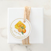 Simple Honeycomb Orange Infused Honey Hang Tag Geschenkanhänger (Beispiel)