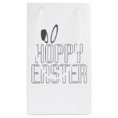 Simple Hoppy Oaster Pun Typografie | Geschenktüte (Rückseite)