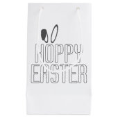 Simple Hoppy Oaster Pun Typografie | Geschenktüte (Vorderseite)