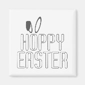 Simple Hoppy Oaster Pun Typografie | Magnet (Vorne)