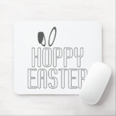 Simple Hoppy Oaster Pun Typografie | Mousepad (Mit Mouse)
