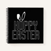 Simple Hoppy Oaster Pun Typografie | Notebook Notizblock (Vorderseite)