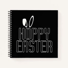 Simple Hoppy Oaster Pun Typografie | Notebook Notizblock
