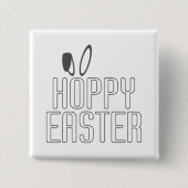 Simple Hoppy Oaster Pun Typografie | Schaltfläche  Button (Vorderseite)