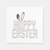 Simple Hoppy Oaster Pun Typografie | Serviette (Vorderseite)