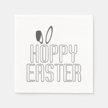 Simple Hoppy Oaster Pun Typografie | Serviette