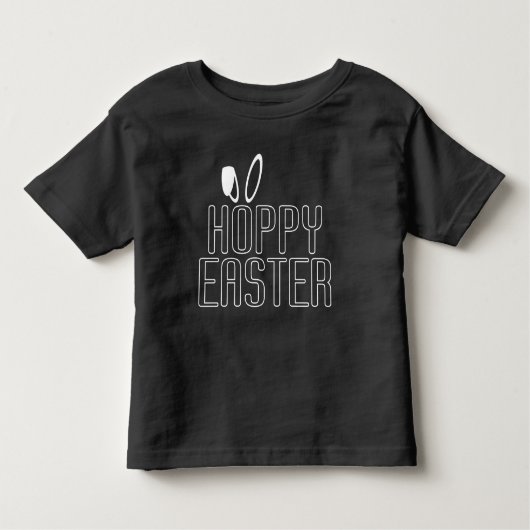 Simple Hoppy Oaster Pun Typografie | T-Shirt (Vorderseite)