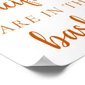 Simple How Many Fall Orange Guessing Game Poster (Ecke)