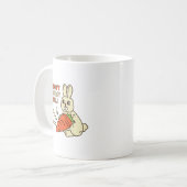 Simple Humor I Dont Carrot All Cute Bunny Carrot Kaffeetasse (Vorderseite Links)