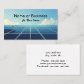 Simple image of a solar panel visitenkarte (Vorne/Hinten)