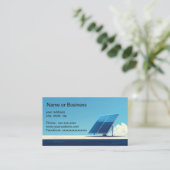 Simple image of a solar panel visitenkarte (Stehend Vorderseite)