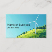 Simple image of a wind turbine visitenkarte (Vorderseite)