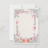 Simple Indian Wedding RSVP Card | Elegant  (Rückseite)