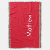 simple initial letter monogram add your name lett decke (Vorderseite Vertikal)