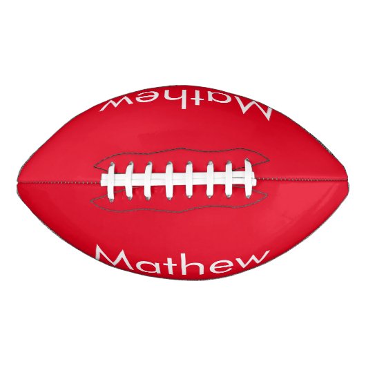 simple initial letter monogram add your name lett football (Vorderseite)