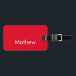 simple initial letter monogram add your name lett  gepäckanhänger<br><div class="desc">design</div>