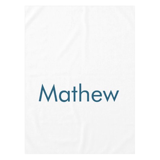 simple initial letter monogram add your name lett tischdecke (Vorderseite)