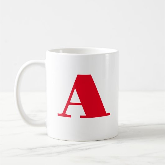 Simple Initial letter |Monogram Cool Kaffeetasse (Links)