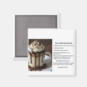 Simple Instant Mug Cake Recipe Magnet (Vorderseite/Rückseite)