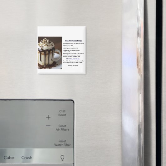 Simple Instant Mug Cake Recipe Magnet (In Situ (Kühlschrank))