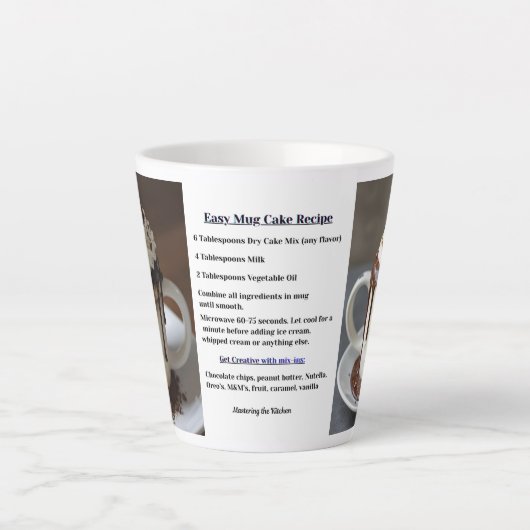 Simple Instant Mug Cake Recipe Milchtasse (Vorderseite)