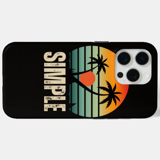 Simple Island Vibes | iPhone 15 Pro Max Case (Rückseite (Horizontal))