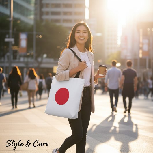Simple Japan Flag Design Casual Tasche