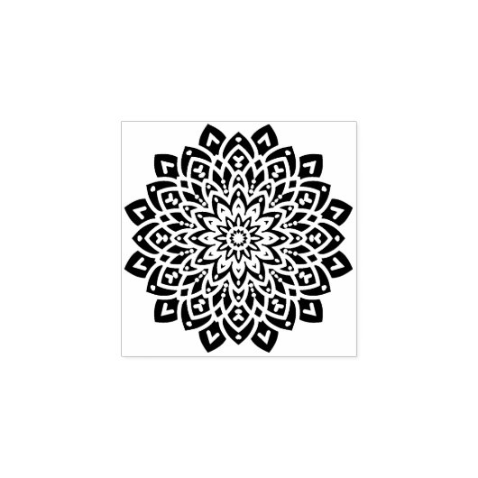 Simple Journal Mandala Gummistempel (Prägung)