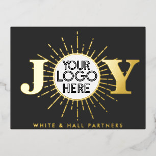Simple Joy Business Foto Weihnachtsfeiertag Folien Feiertagspostkarte