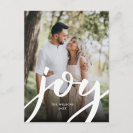 Simple Joy Christmas Foto Postkarte