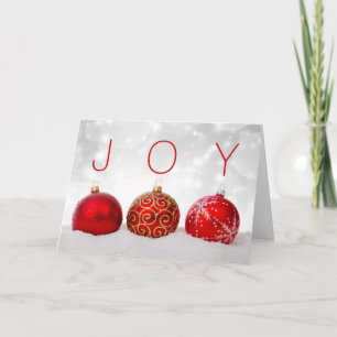 SImple Joy Christmas, Vintage Ornamente Feiertagskarte